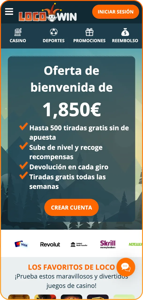 Ven y gana ahora en Locowin.