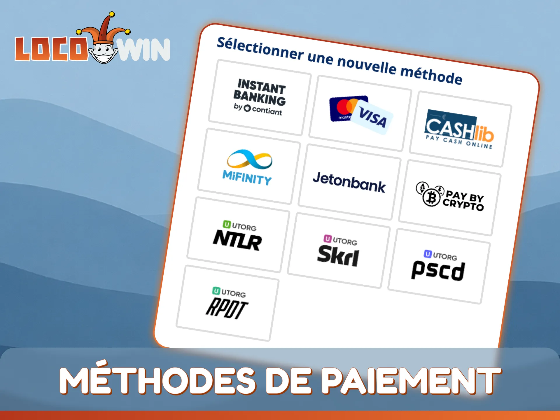 Découvrez les différents modes de paiement mobile de LocoWin pour des transactions rapides.