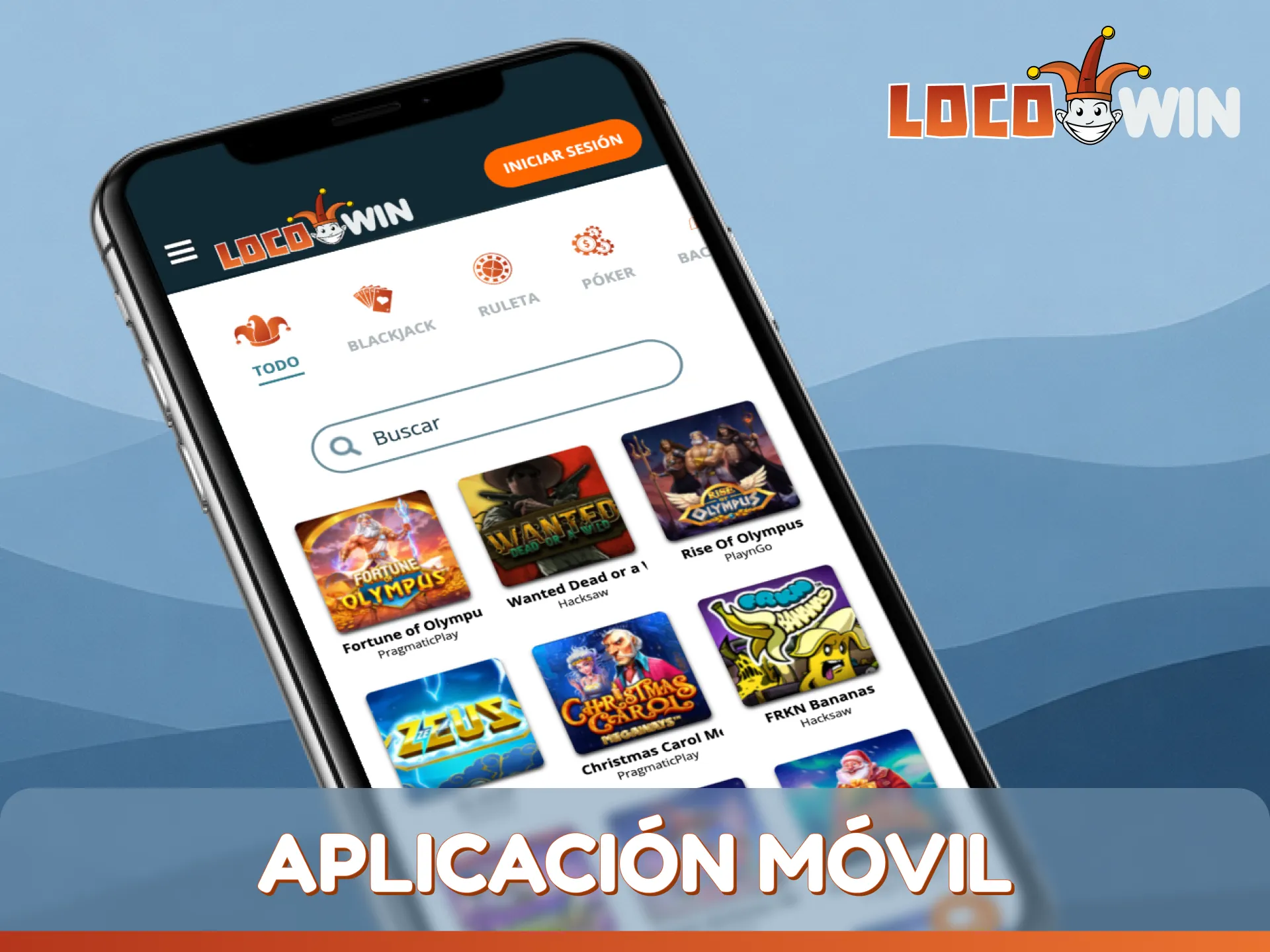 Experimente la emoción y juegue al casino en vivo con la aplicación móvil en LocoWin.