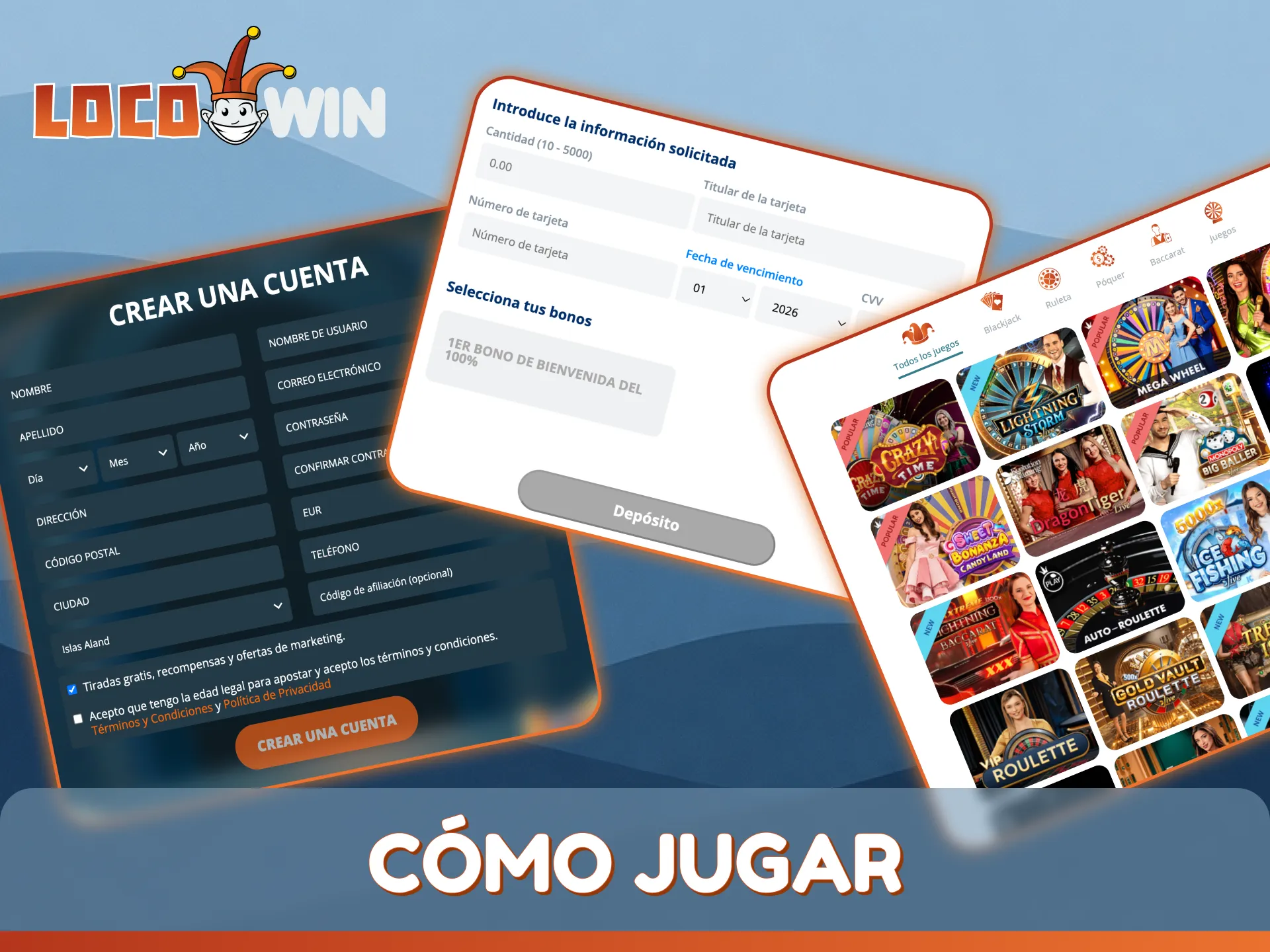 Siga nuestra guía para aprender a jugar juegos de casino en vivo en LocoWin.