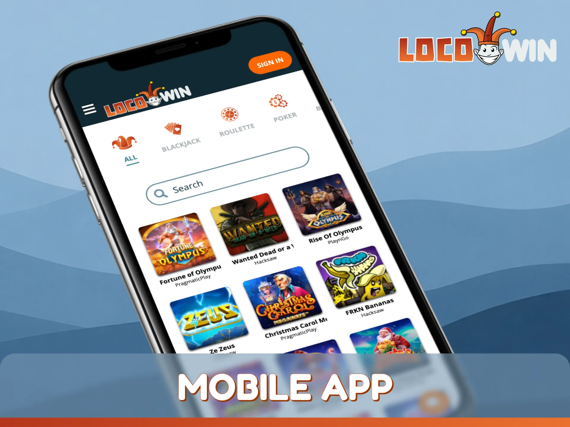 Experience the thrill and play live casino with mobile app at LocoWin.