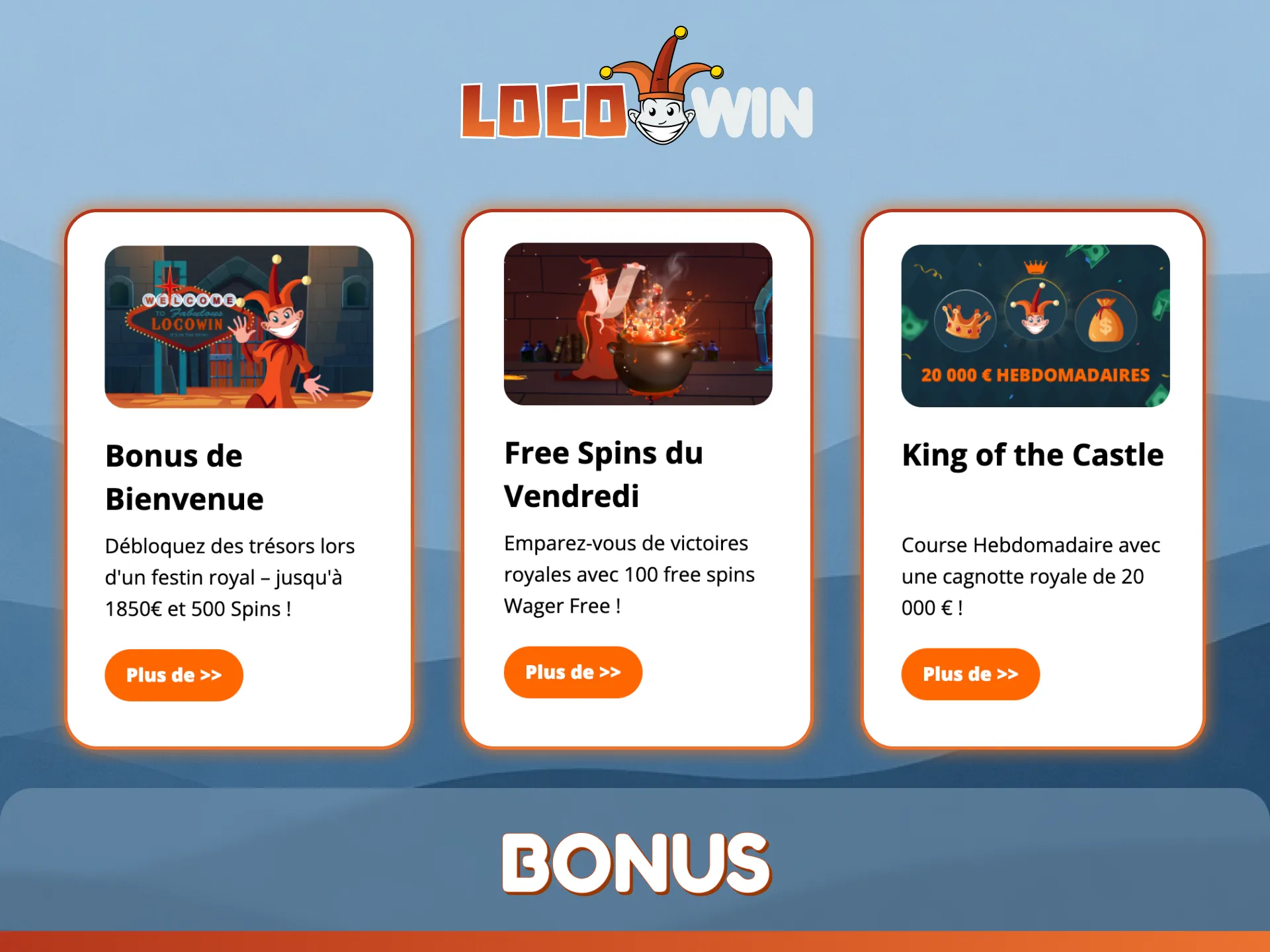 Réclamez vos récompenses et obtenez des bonus sur les machines à sous de LocoWin pour jouer plus longtemps.