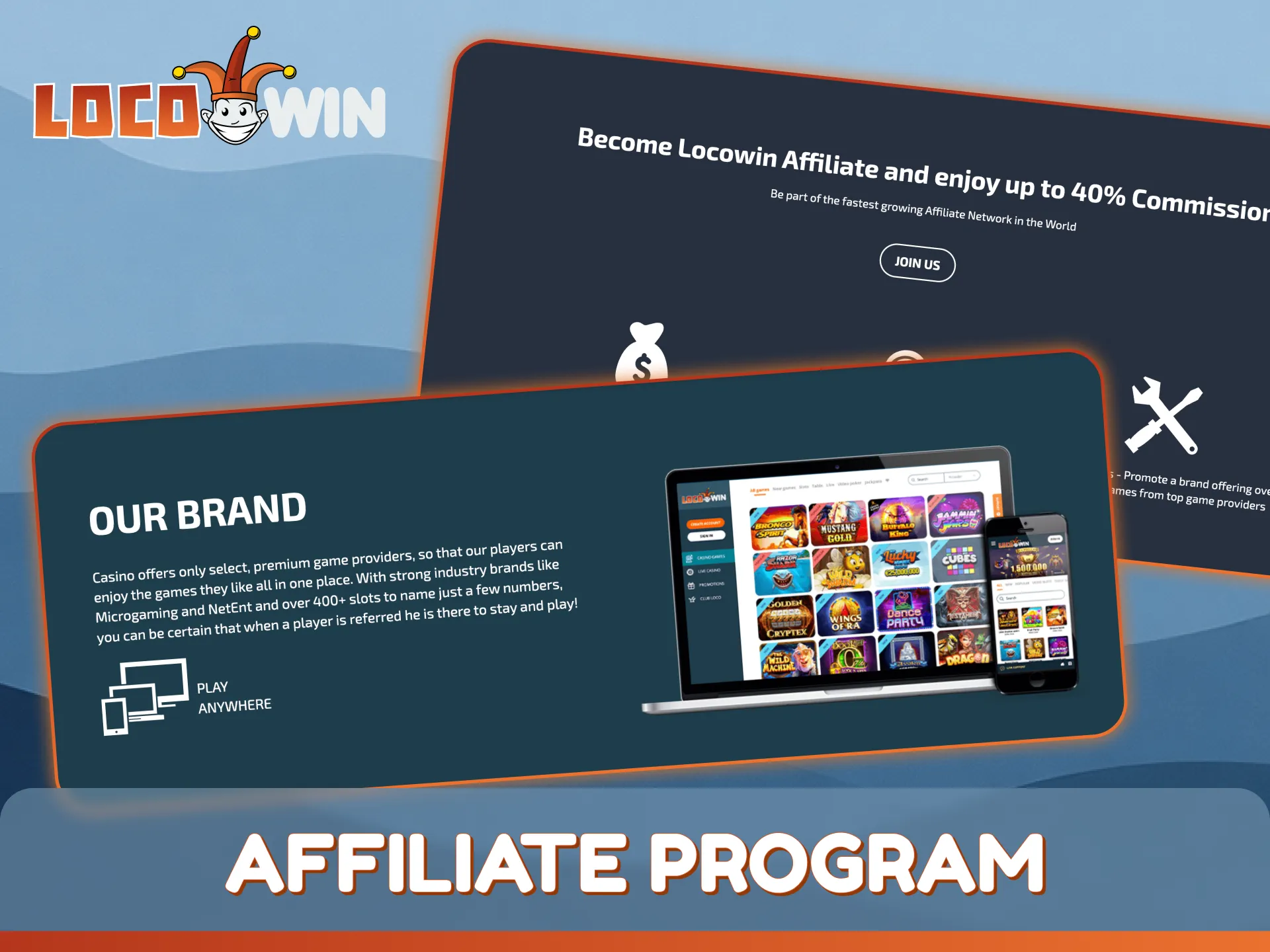 Sign up for the LocoWin affiliate program and earn great commissions.