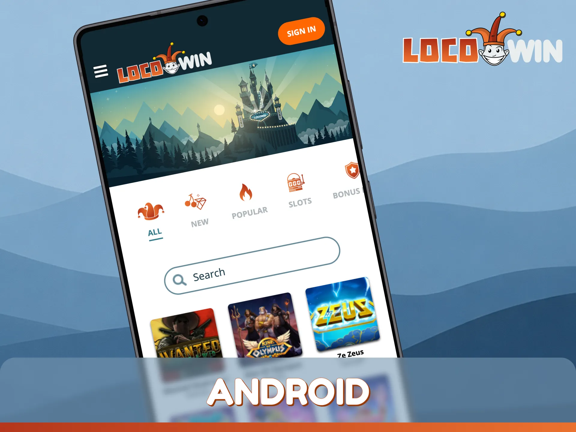 Download and install LocoWin on Android to play casino games anywhere.