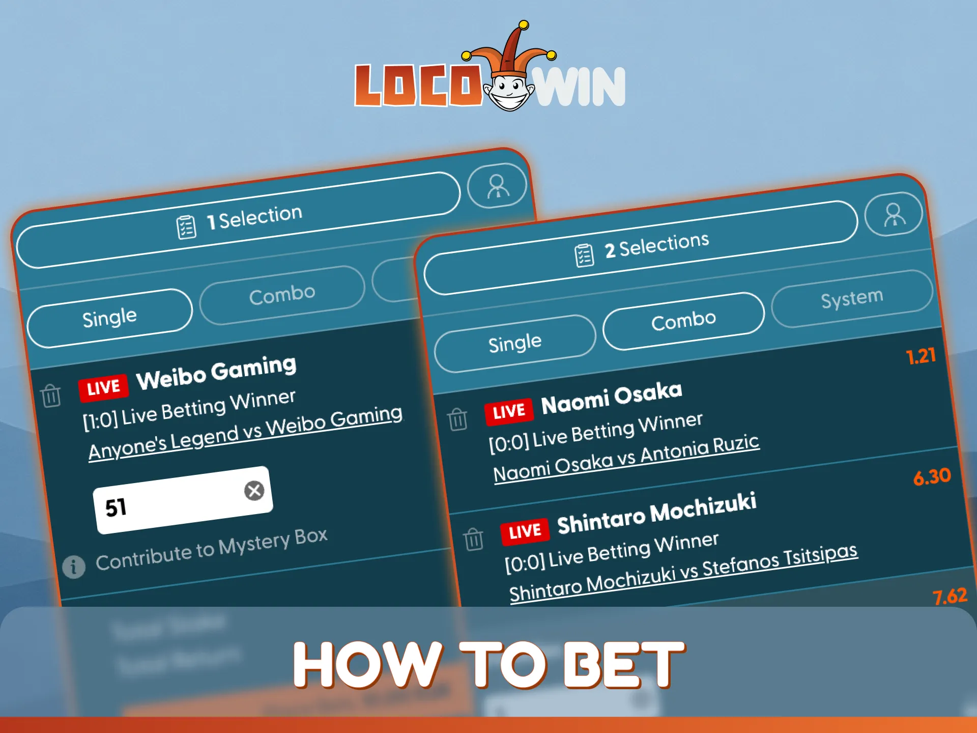 Read the tutorial on how to bet on the LocoWin platform.