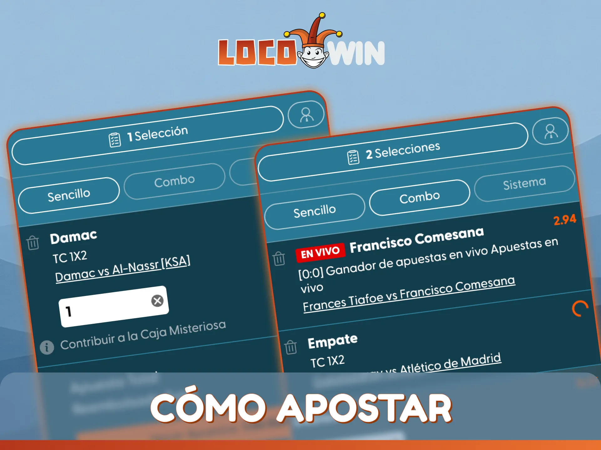 Lea el tutorial sobre cómo apostar en la plataforma LocoWin.