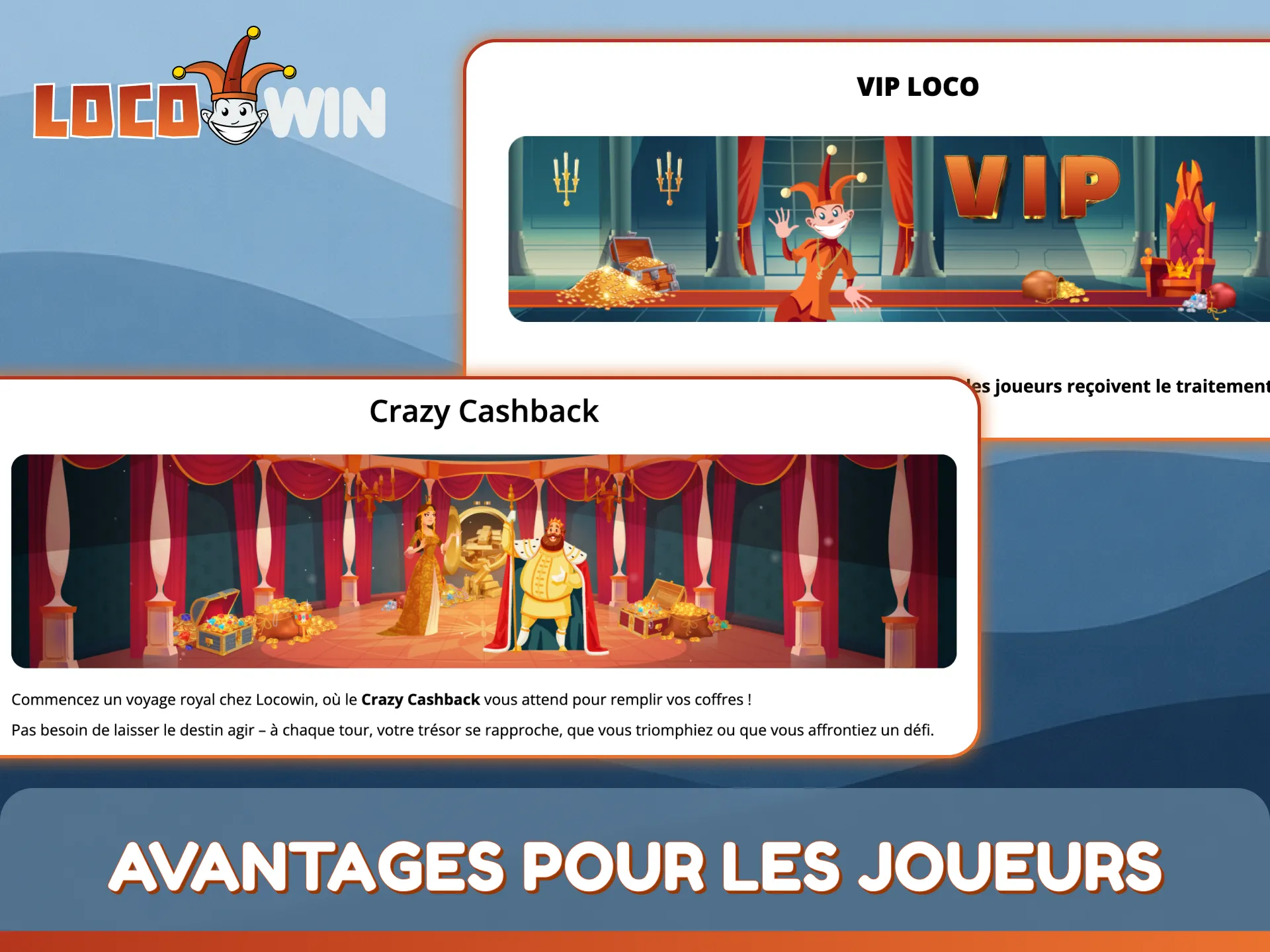 Découvrez nos avantages pour les joueurs et profitez d'une expérience de jeu premium.