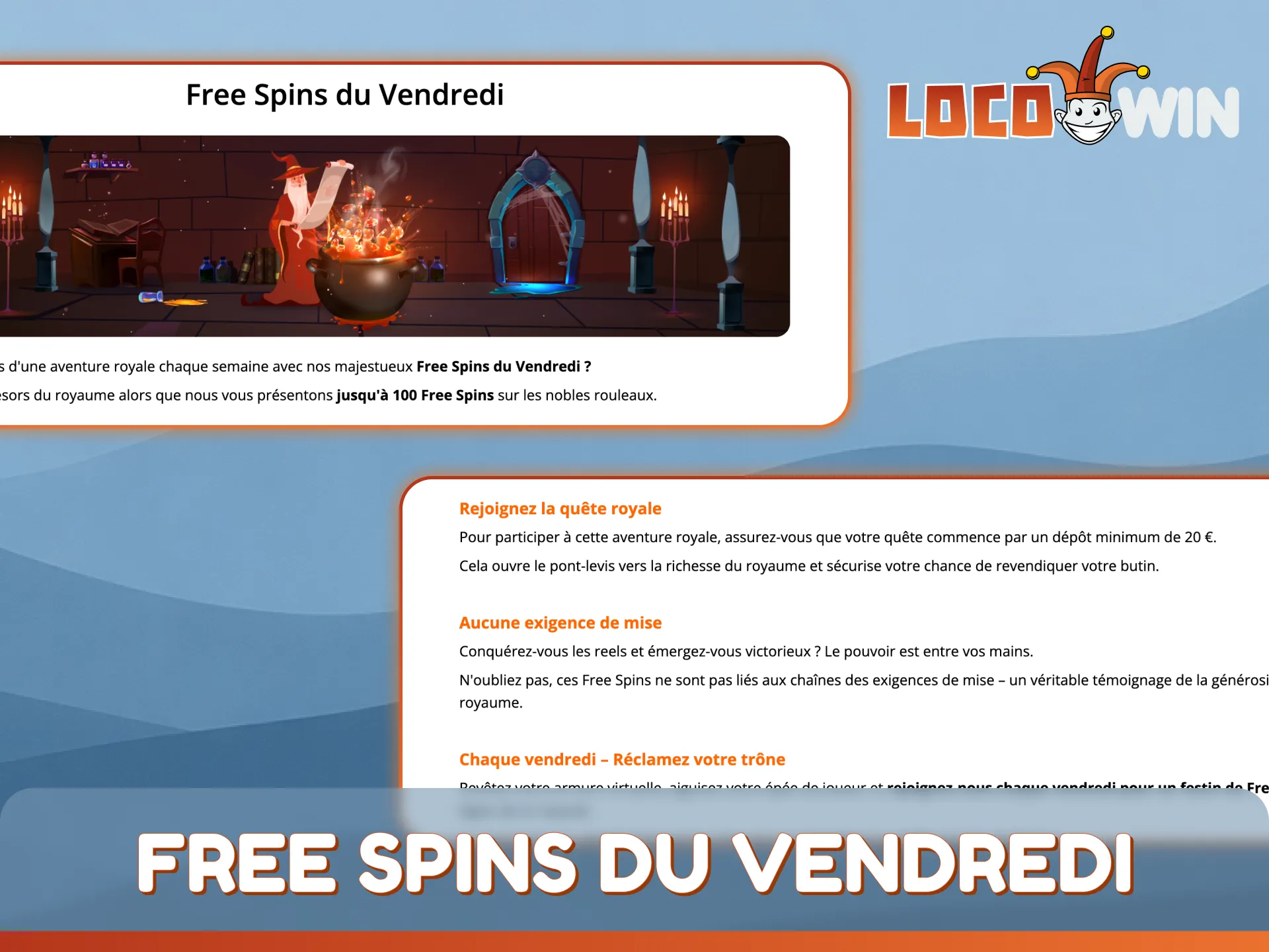 Profitez des tours gratuits du vendredi pour jouer aux meilleures machines à sous sur LocoWin.
