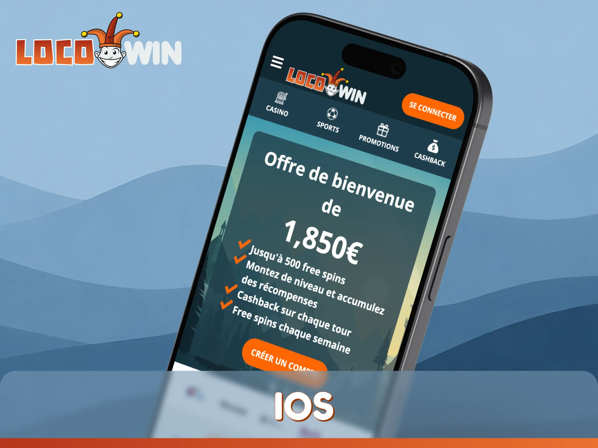 Accédez à l'application officielle LocoWin sur iOS pour une expérience mobile optimale.