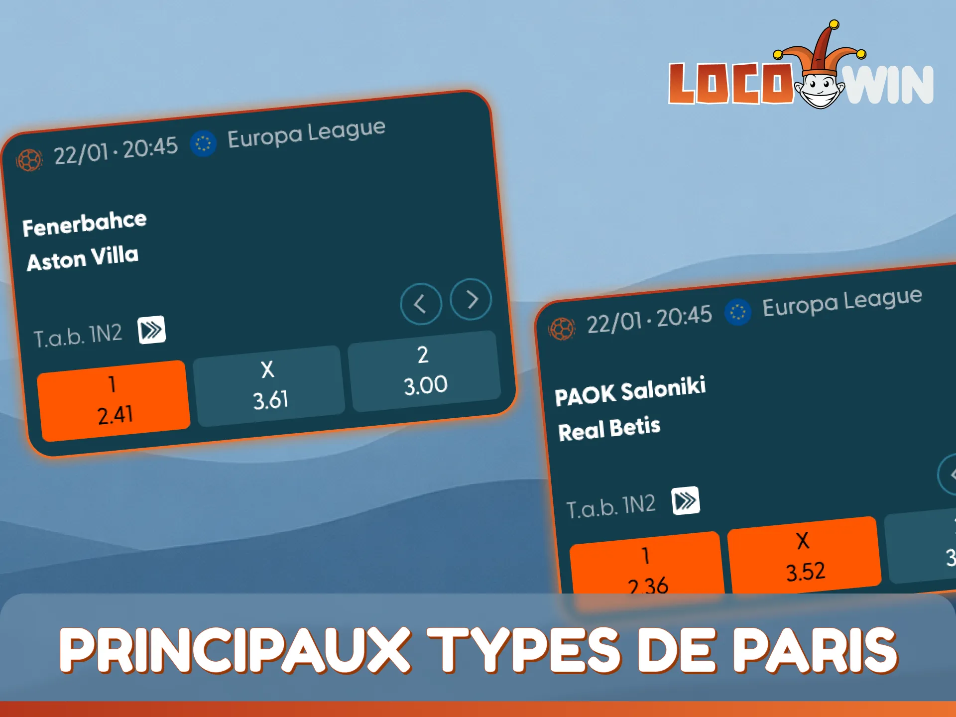 Découvrez les principaux types de paris sportifs proposés sur LocoWin.