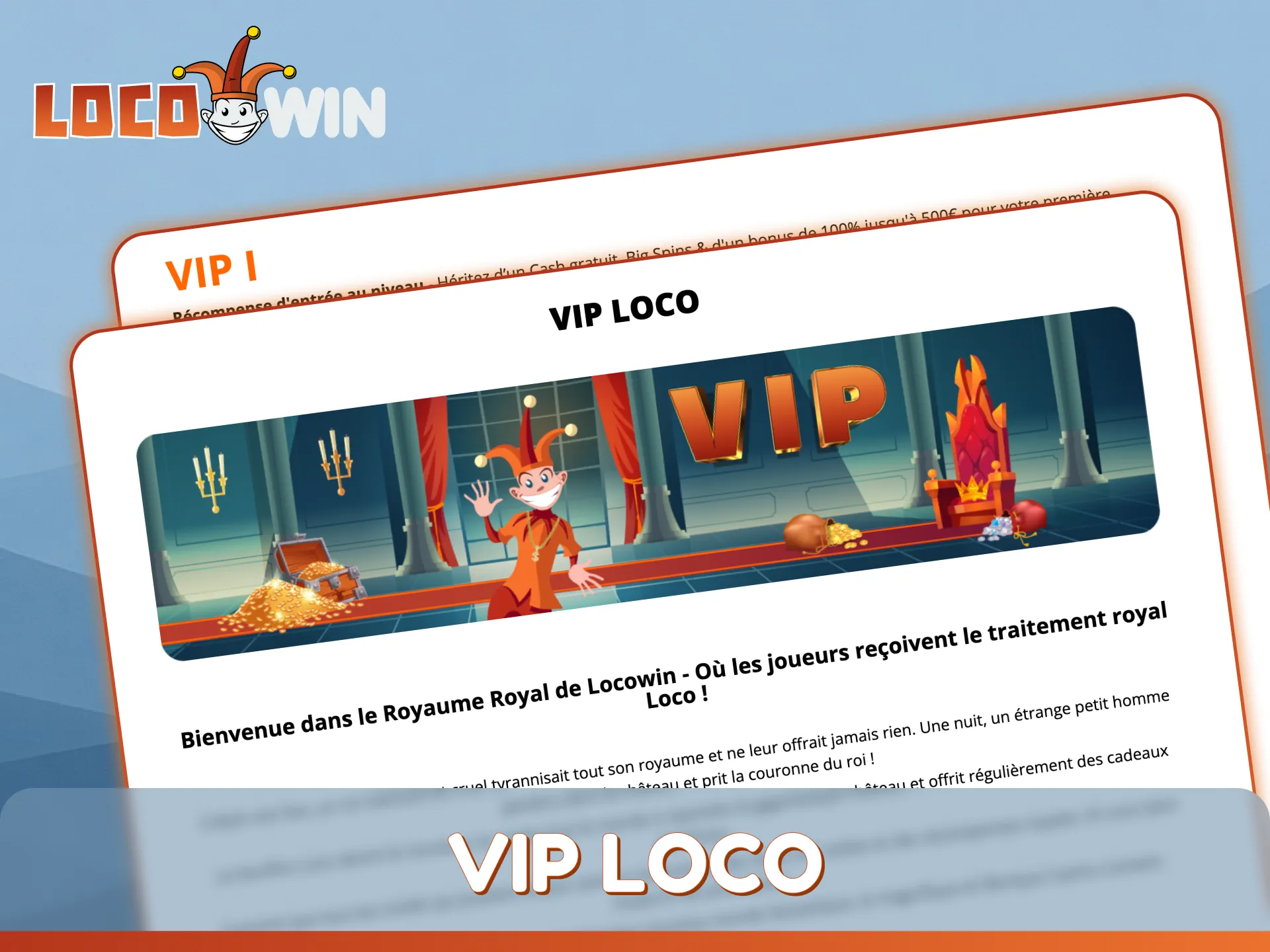 Rejoignez le club VIP exclusif LocoWin pour bénéficier d'avantages réservés aux membres premium.