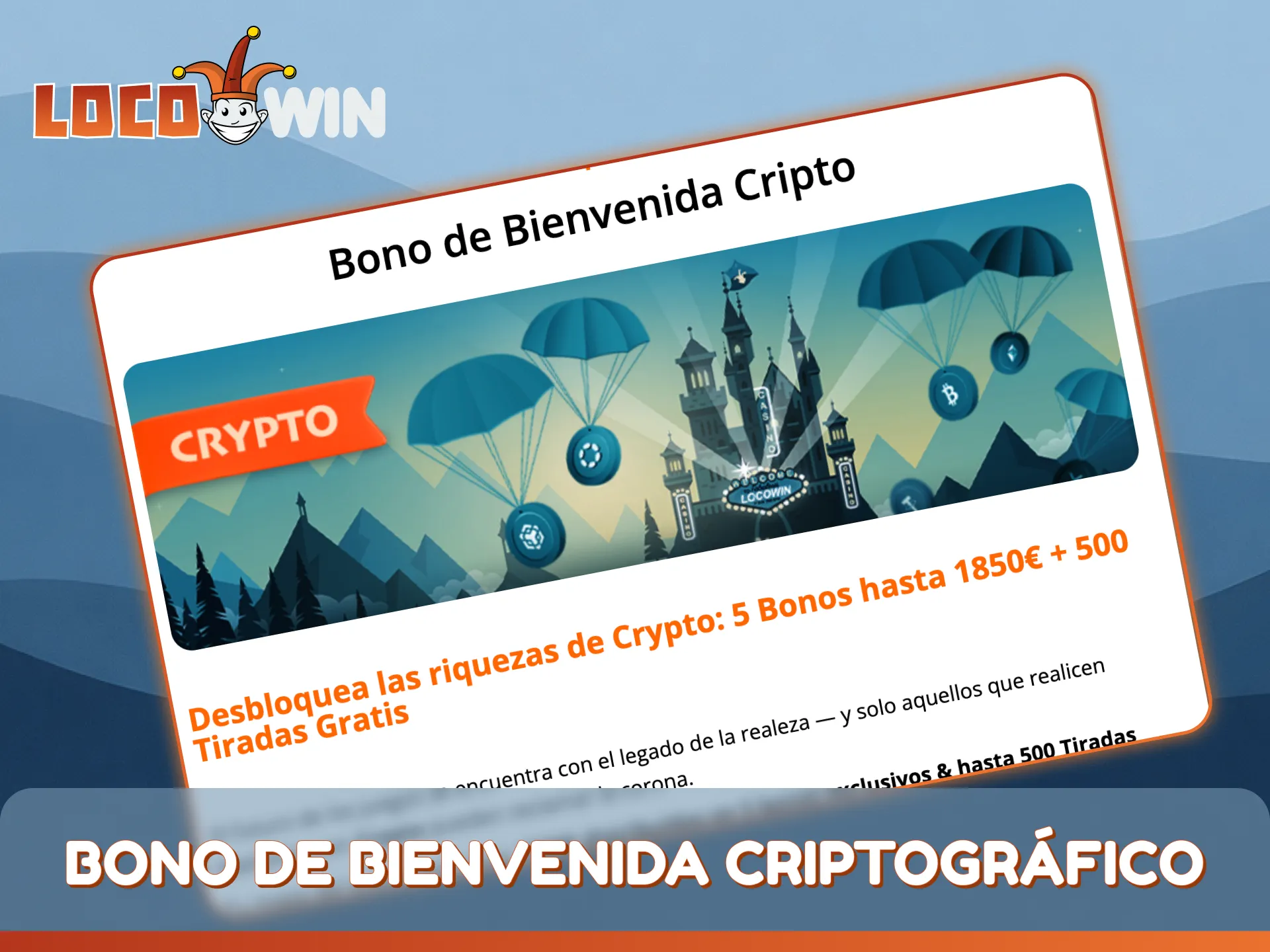 Aumente su bono de bienvenida en criptomonedas depositando moneda digital en LocoWin.