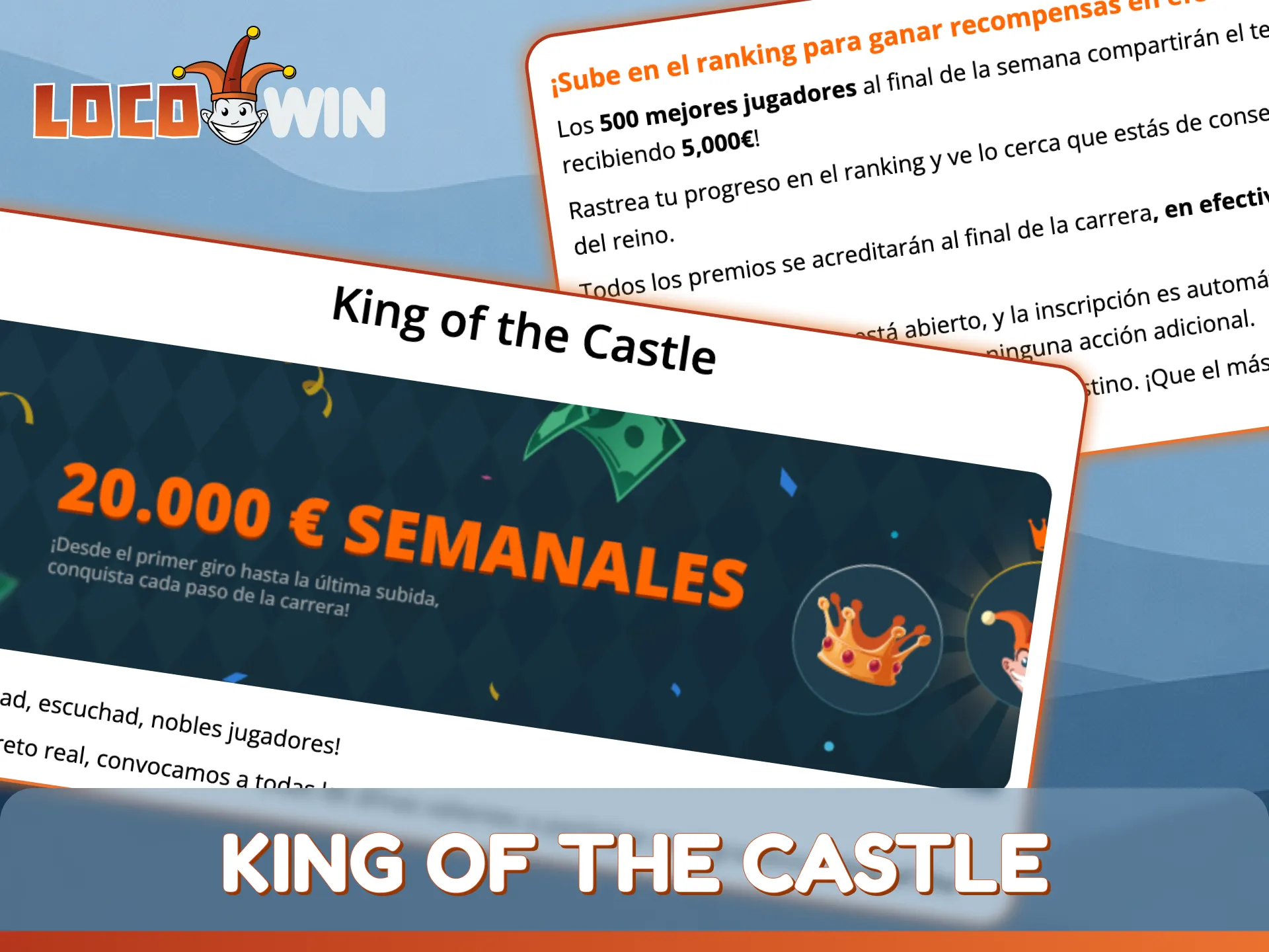 Participa en el concurso Rey del Castillo para ganar fantásticos premios de LocoWin.