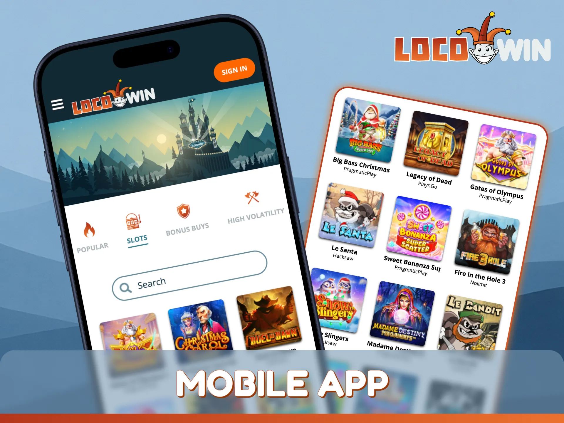 Enjoy seamless mobile slot gaming at LocoWin on any handheld device.