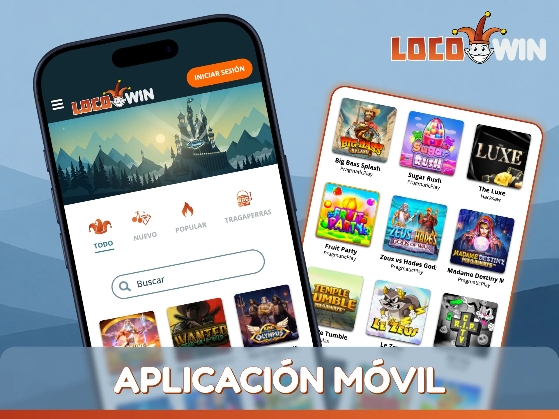 Disfrute de juegos de tragamonedas móviles sin inconvenientes en LocoWin en cualquier dispositivo portátil.