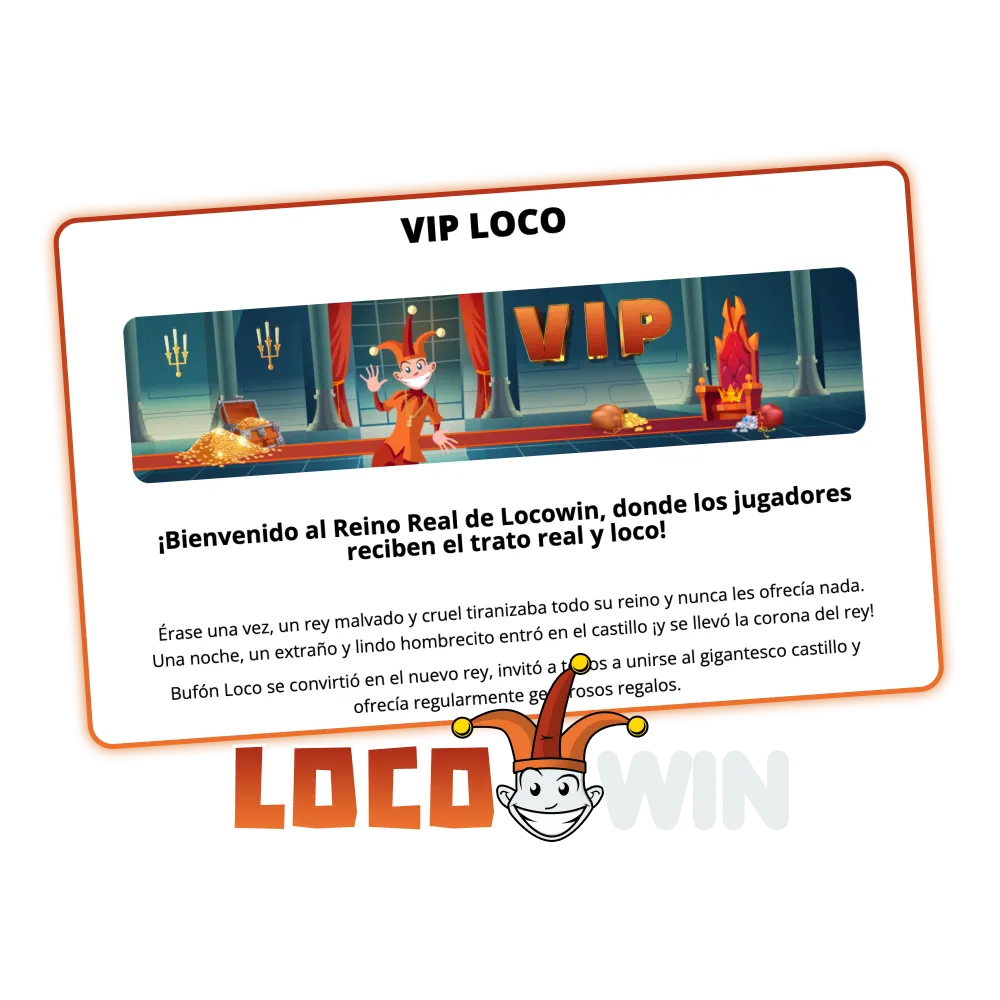 Únete al exclusivo Club VIP de LocoWin para disfrutar de recompensas premium.