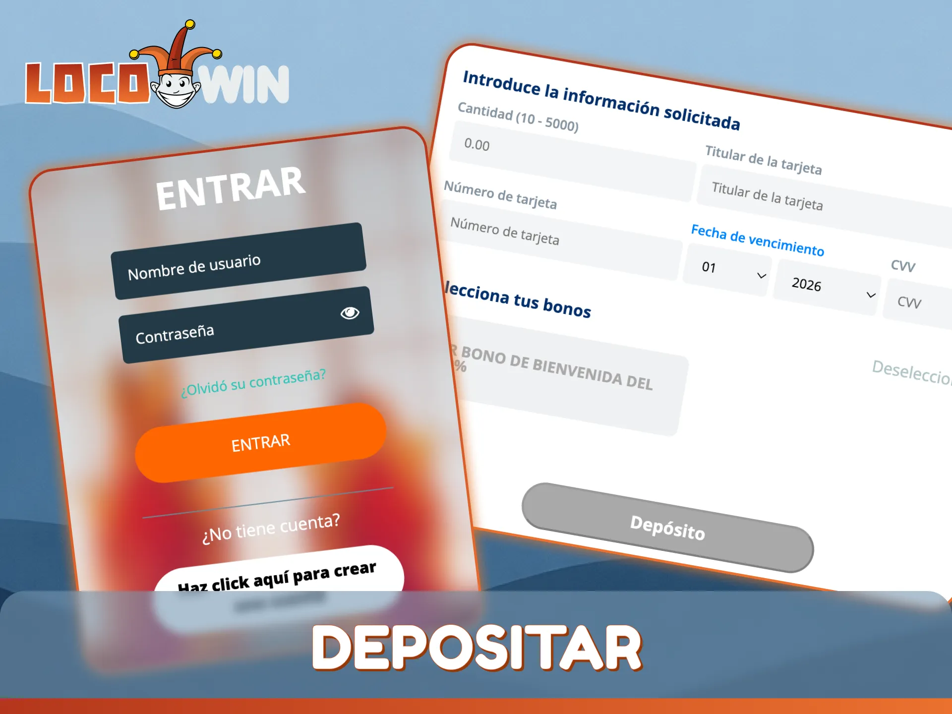 Siga la guía oficial sobre cómo depositar en LocoWin.