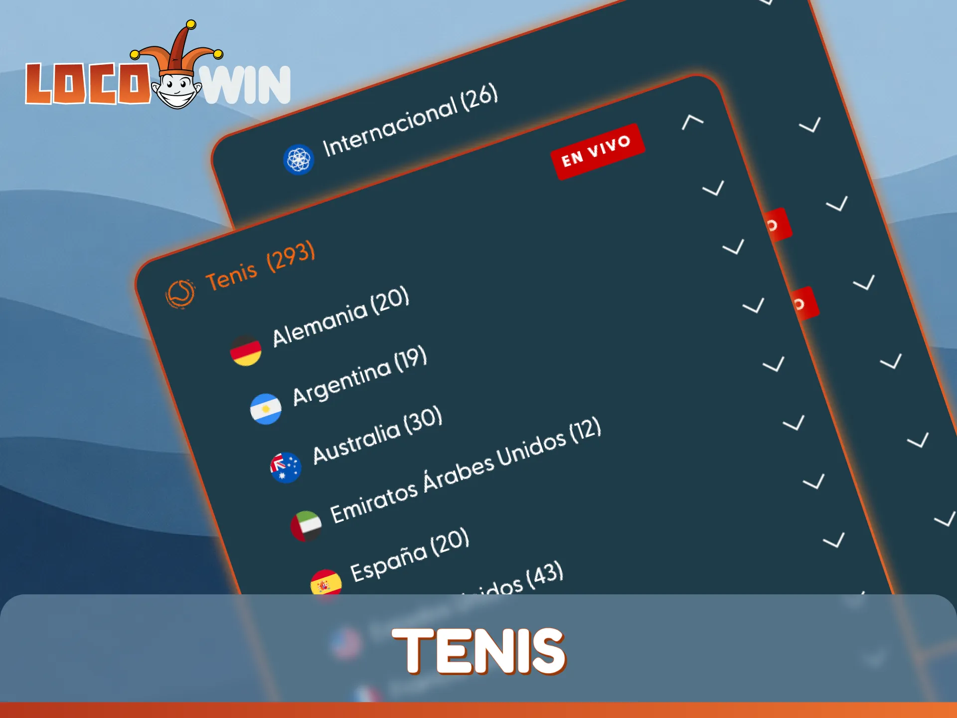 Predice los ganadores de los torneos de tenis en la casa de apuestas deportivas LocoWin.