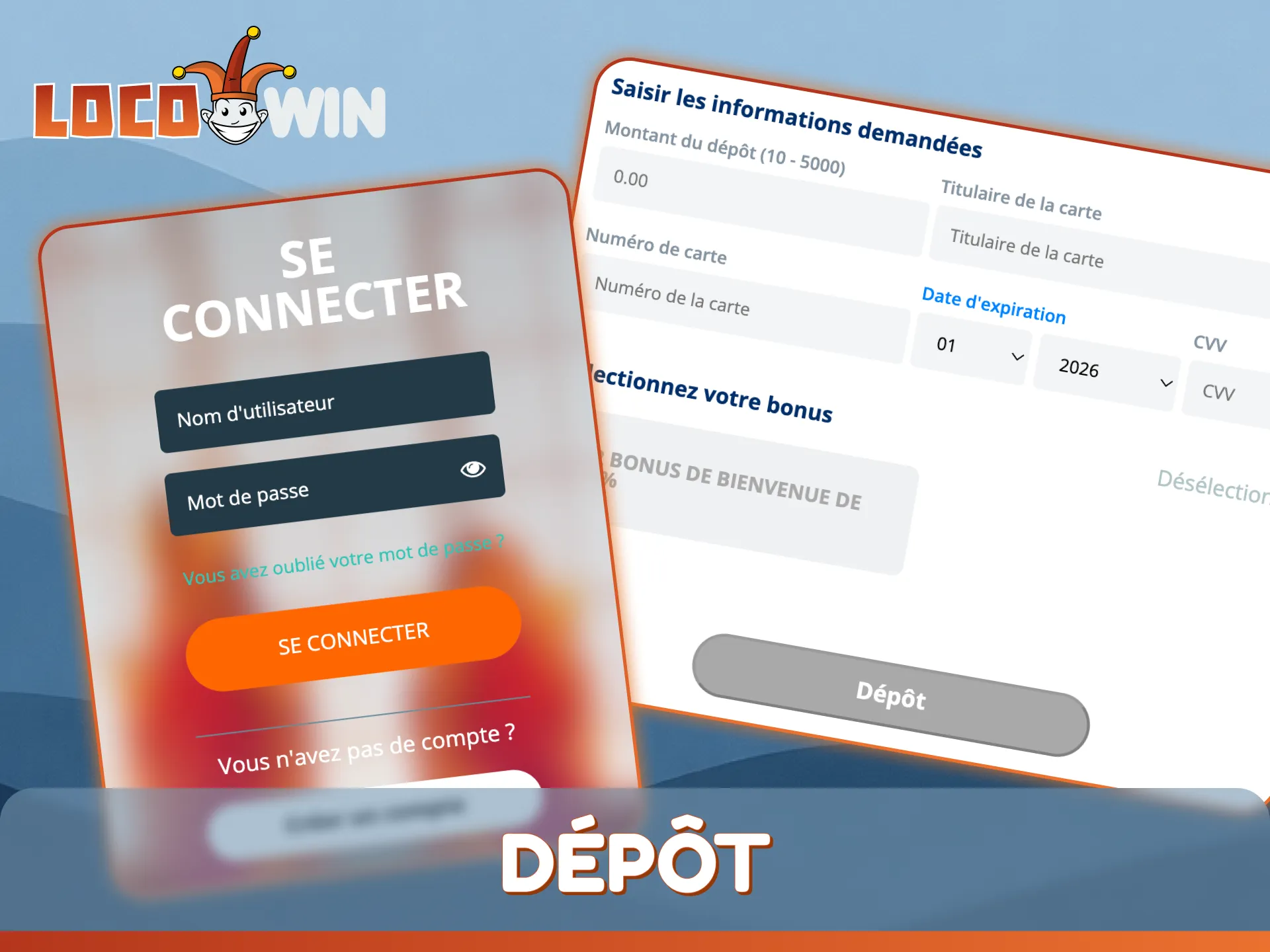 Suivez le guide officiel pour savoir comment effectuer un dépôt sur LocoWin.