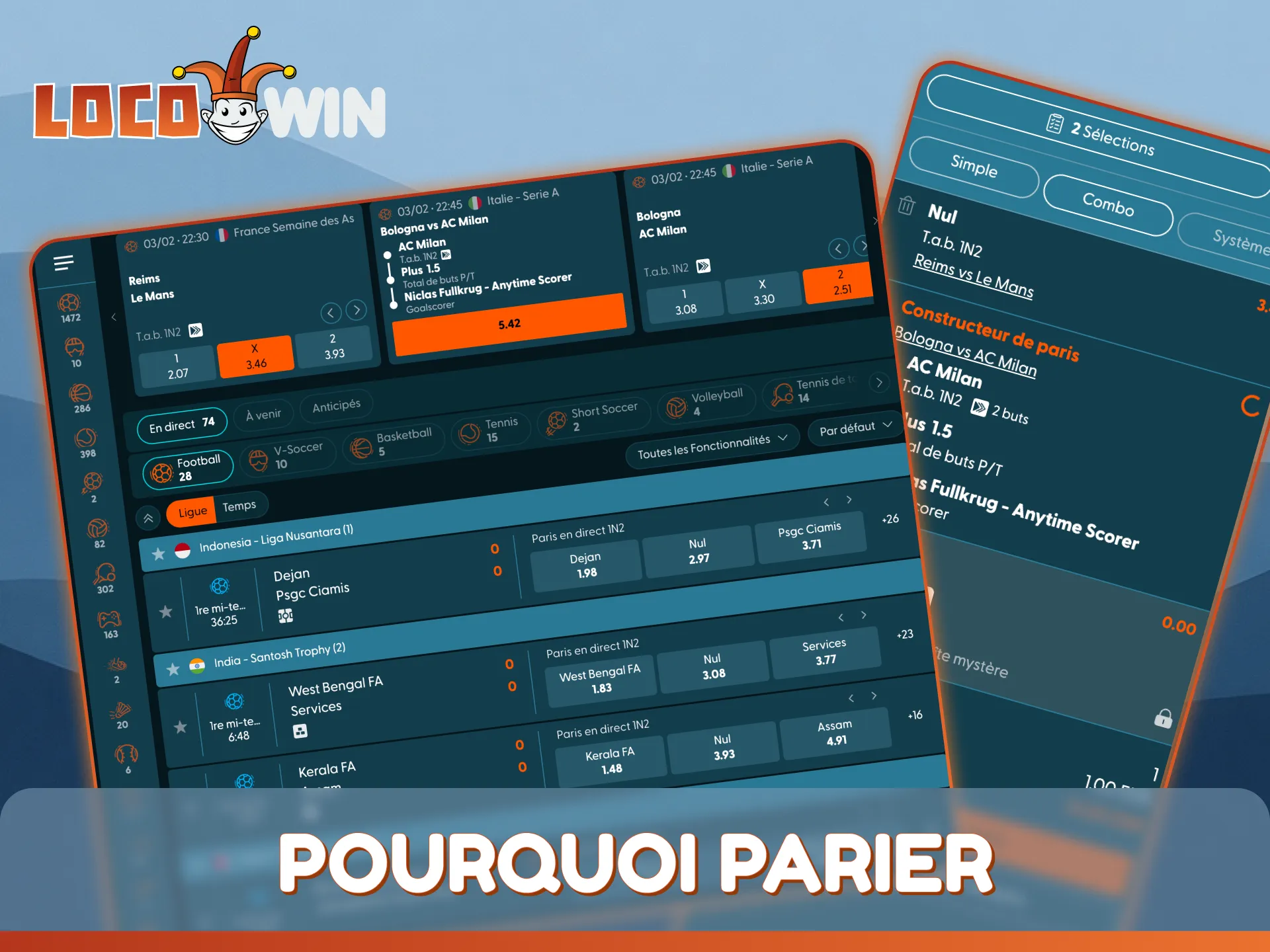 Découvrez ses fonctionnalités uniques et pourquoi parier dès aujourd'hui avec le bookmaker LocoWin.