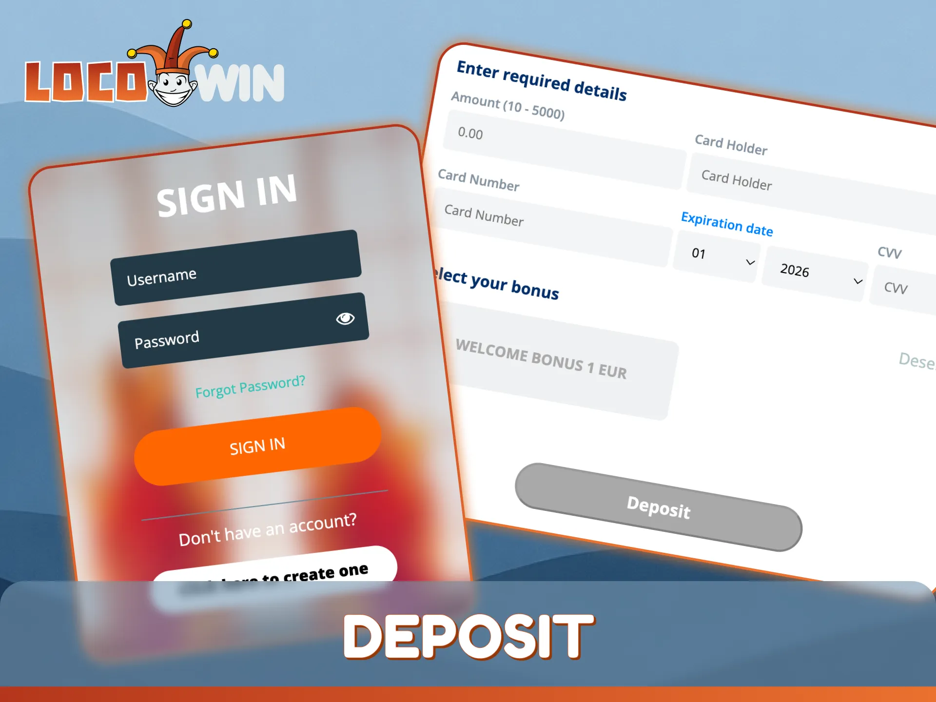 Follow the official guide on how to deposit at LocoWin.