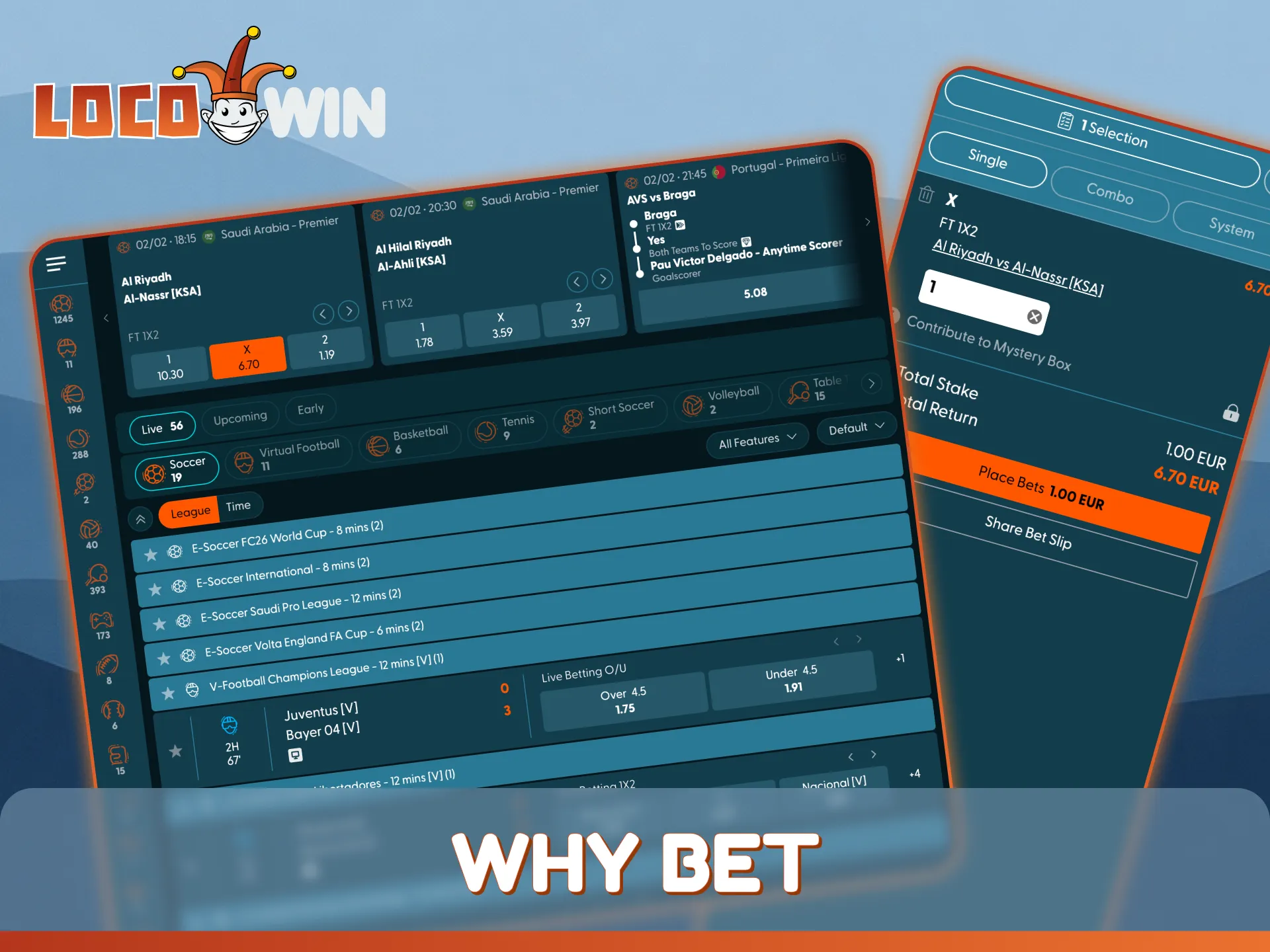 Discover unique features and why bet with LocoWin sportsbook today.