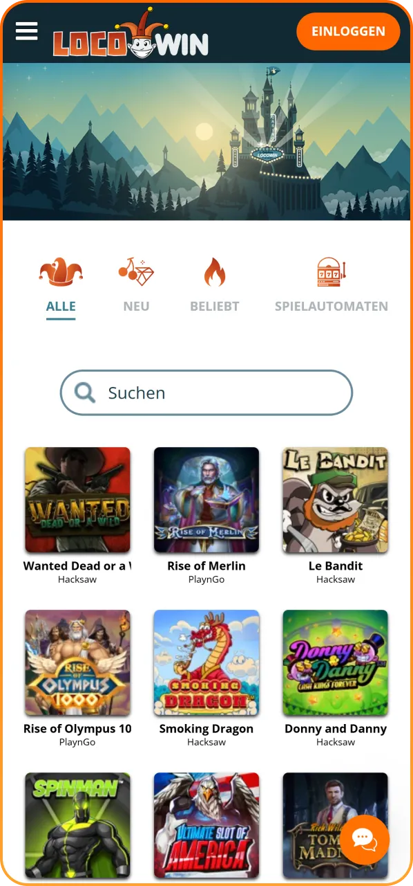 Behalte deine Bonusangebote und Kontodetails in der mobilen Ansicht der Locowin App immer im Blick.