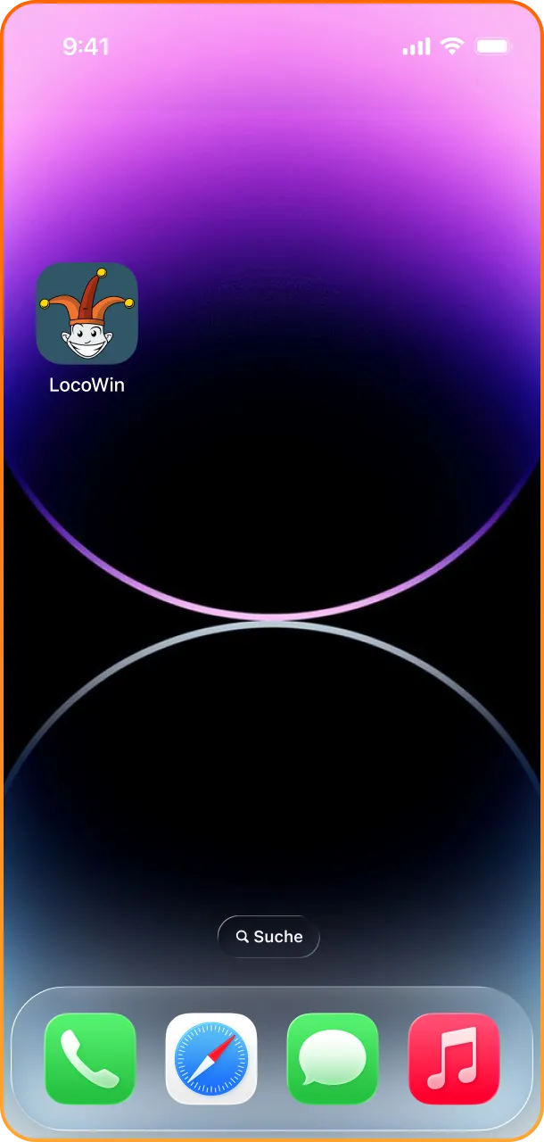 Tippe auf das neue Icon auf deinem Homescreen und genieße den sofortigen Zugriff auf die Locowin App.